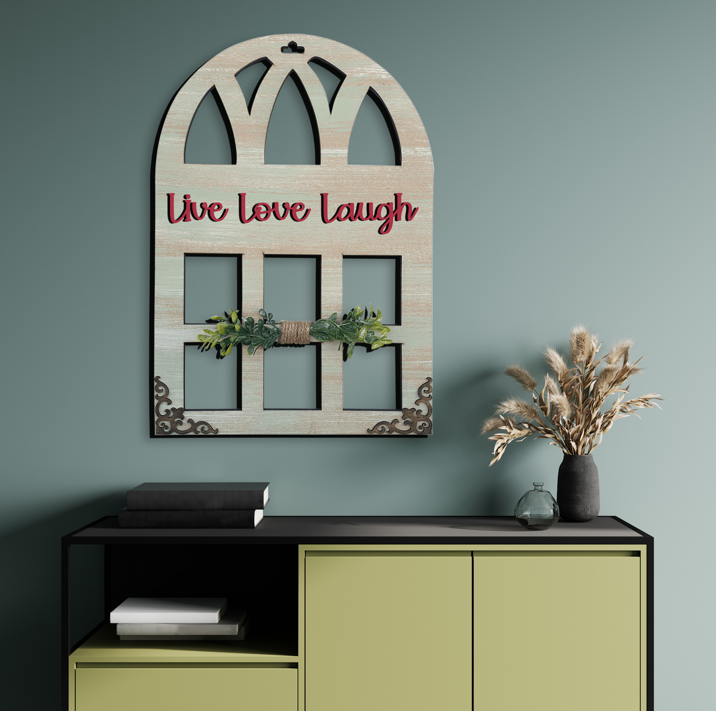 Live Love Laugh Window Wall Art