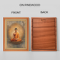 Buddha In Meditation Wood Print Wall Art 18x23 Inches