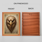 Metallic Eagle Wood Print Wall Art 18x23 Inches