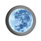 Earth Sun and Moon Round Wood Print Wall Art  15x15  Inches