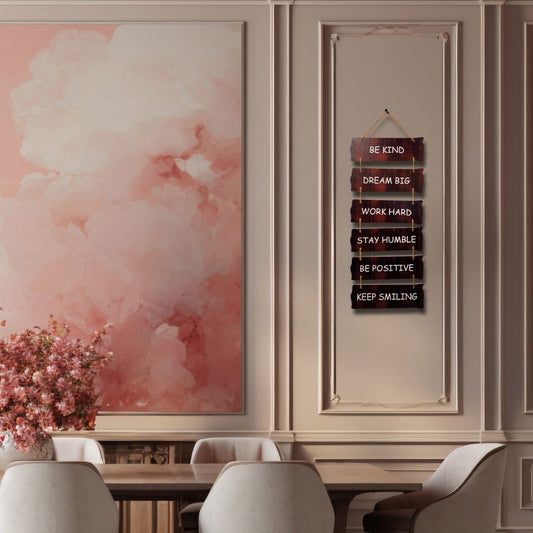 Motivational Quotes Wooden Wall Hanging