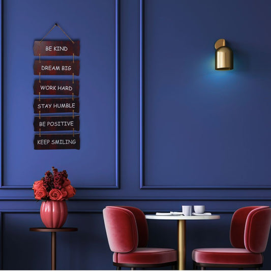 Motivational Quotes Wooden Wall Hanging