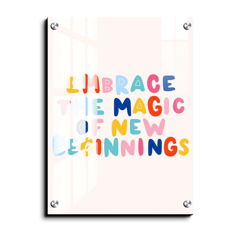 Embrace The Magic Wood Print Wall Art
