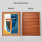 Face Abstract Wood Print Wall Art 18x23 Inches