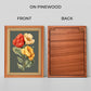 Colorful Flowers Wood Print Wall Art 18x23 Inches