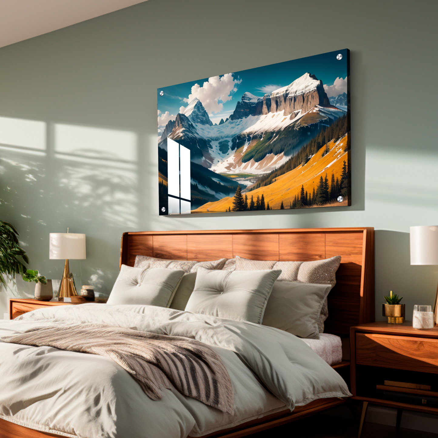 Cloud and Mountains Astonish Landscape Luxury Wall Art Painting