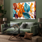 Colorful Leaves Luxury Wall Art Painting