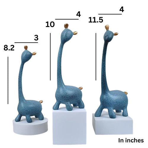 Giraffe Family Set Of Three Sculpture