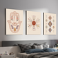 Hamsa Evil Eye Protector Wood Print Wall Art Set of 3