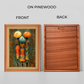 African Ladies With Umbrella Wood Print Wall Art 18x23 Inches
