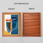 Face Abstract Wood Print Wall Art 18x23 Inches