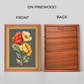 Colorful Flowers Wood Print Wall Art 18x23 Inches