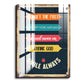 5 Daily Motivation Quote Vintage Wood Print Wall Art