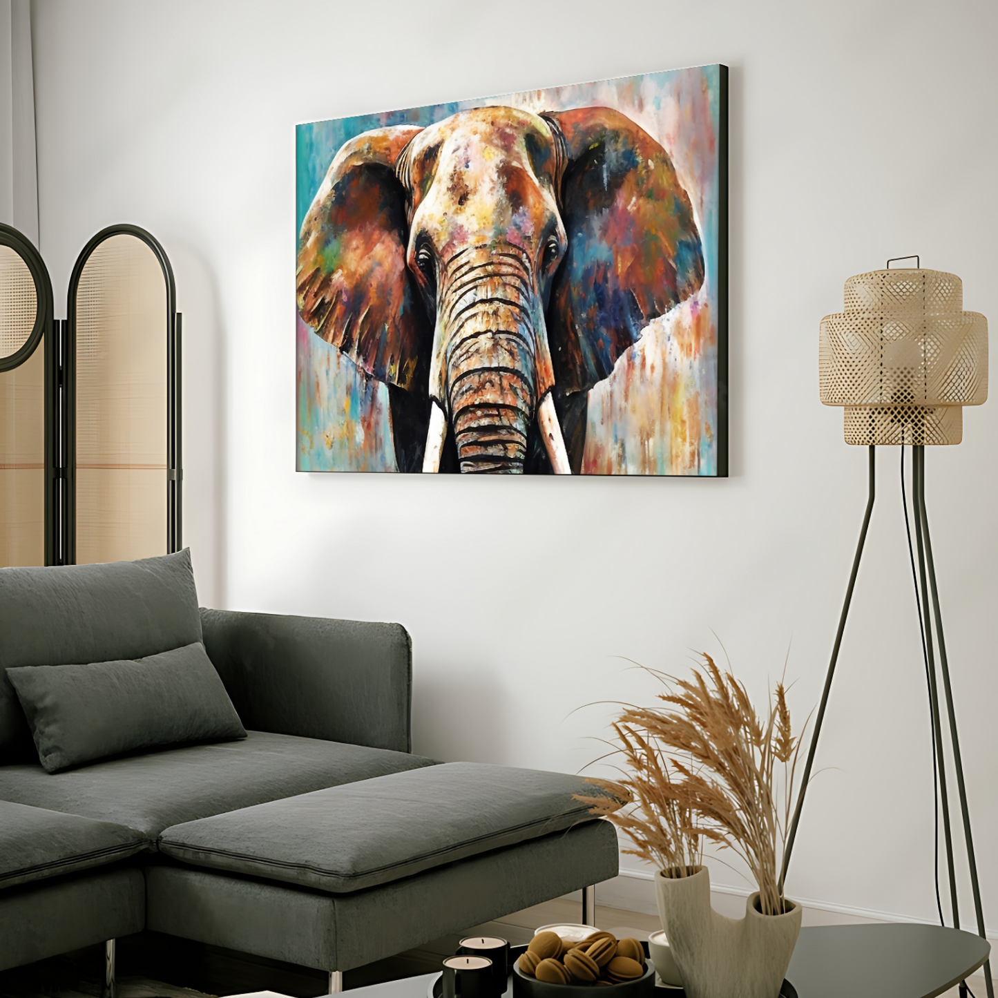 Elephant Luxury Wall Art Vastu Painting