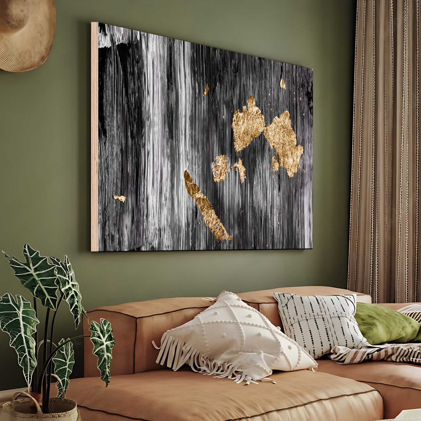 Gold Abstract Luxury Wall Art Painting