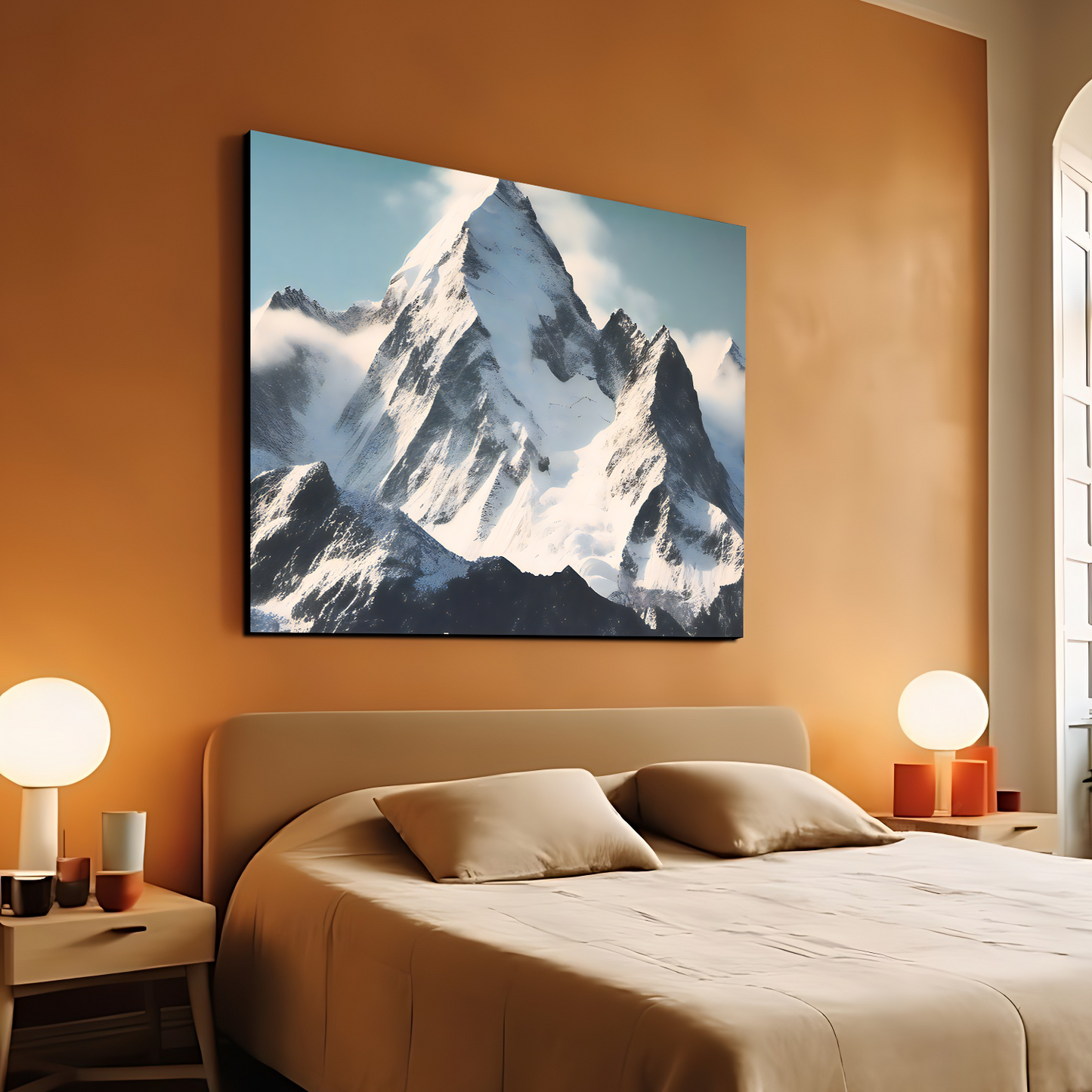 Ice Mountain Nature Landscape Luxury Wall Art Painting