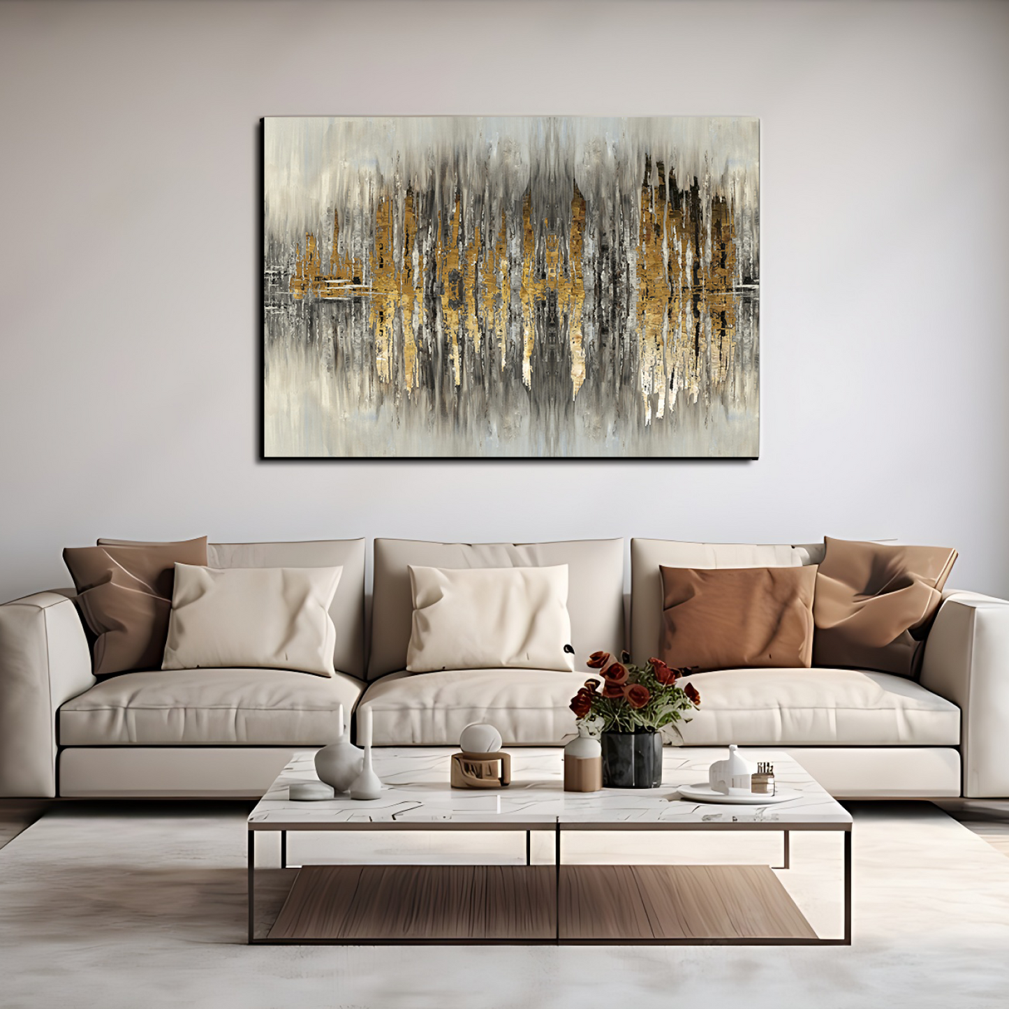 Gold Artistic Luxury Wall Art Painting