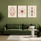 Hamsa Evil Eye Protector Wood Print Wall Art Set of 3
