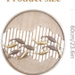 Waving Fish 3D Round Metal Wall Art