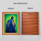 Indian Village Women Wood Print Wall Art 18x23 Inches