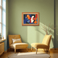 Picasso Style Face Expressions Wood Print Wall Art 23x17.5 Inches