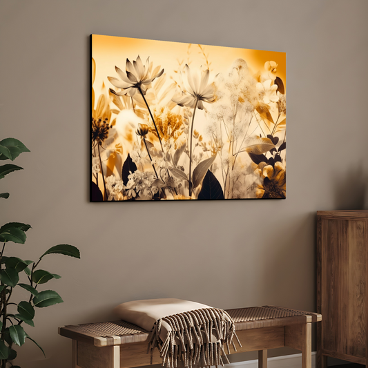 White Flowers Luxury Wall Art Painting
