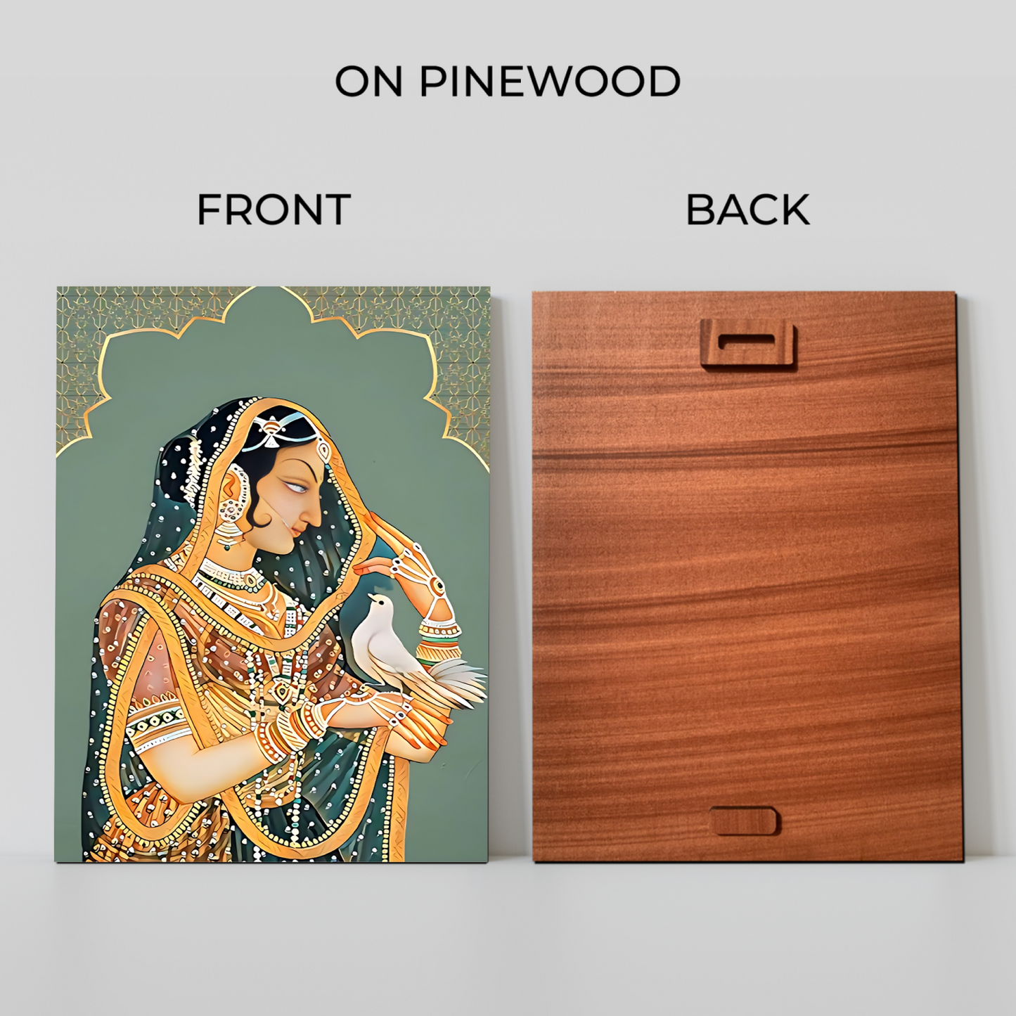 Queen With Pigeon Wood Print Wall Art