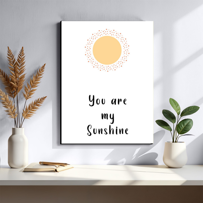You Are My Sunshine Wood Print Wall Art