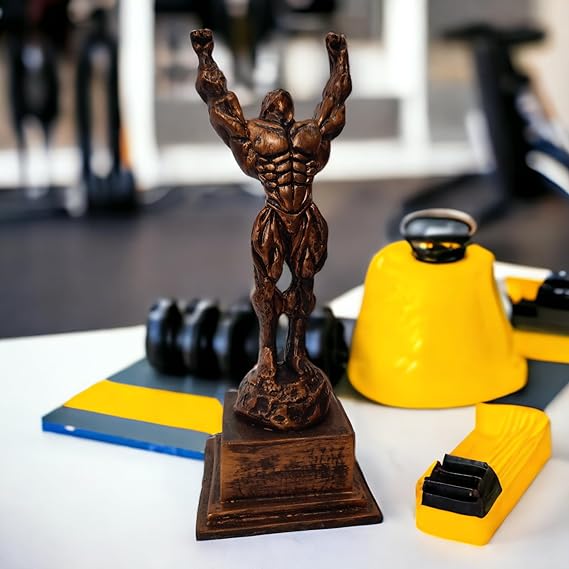 Opulent Muscle Bodybuilder Statue Sculpture