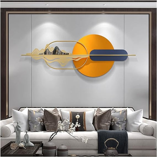 3D Waves Magnificent Luxurious Metal Wall Art