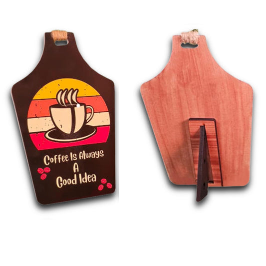 Chalk my Theme  Wooden Wall Hanging and Decorative item (Coffee is Always a Good Idea)