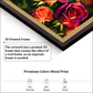 A Bouquet of Roses Wood Print Wall Art 23x17.5 Inches