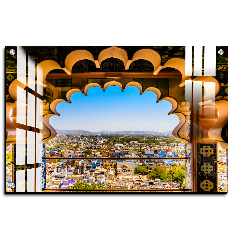 Udaipur City Palace Wood Print Wall Art