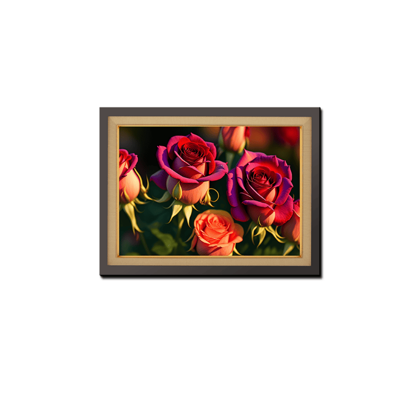 A Bouquet of Roses Wood Print Wall Art 23x17.5 Inches