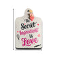 Chalk my Theme  Wooden Wall Hanging and Decorative item (the Secret Ingredient is love)