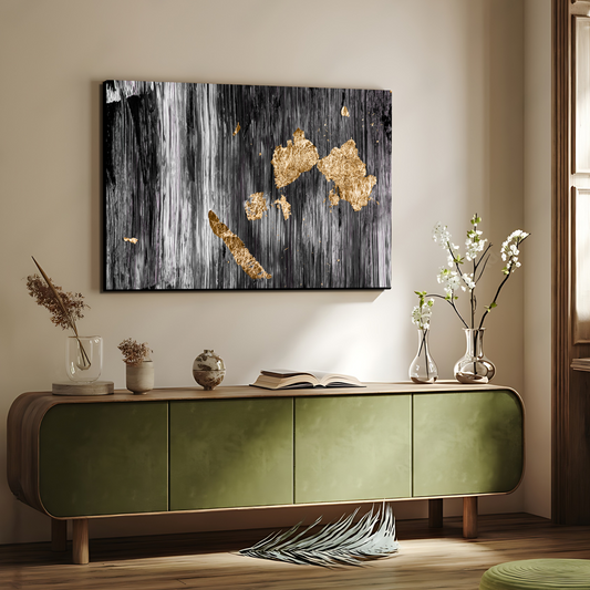 Gold Abstract Luxury Wall Art Painting