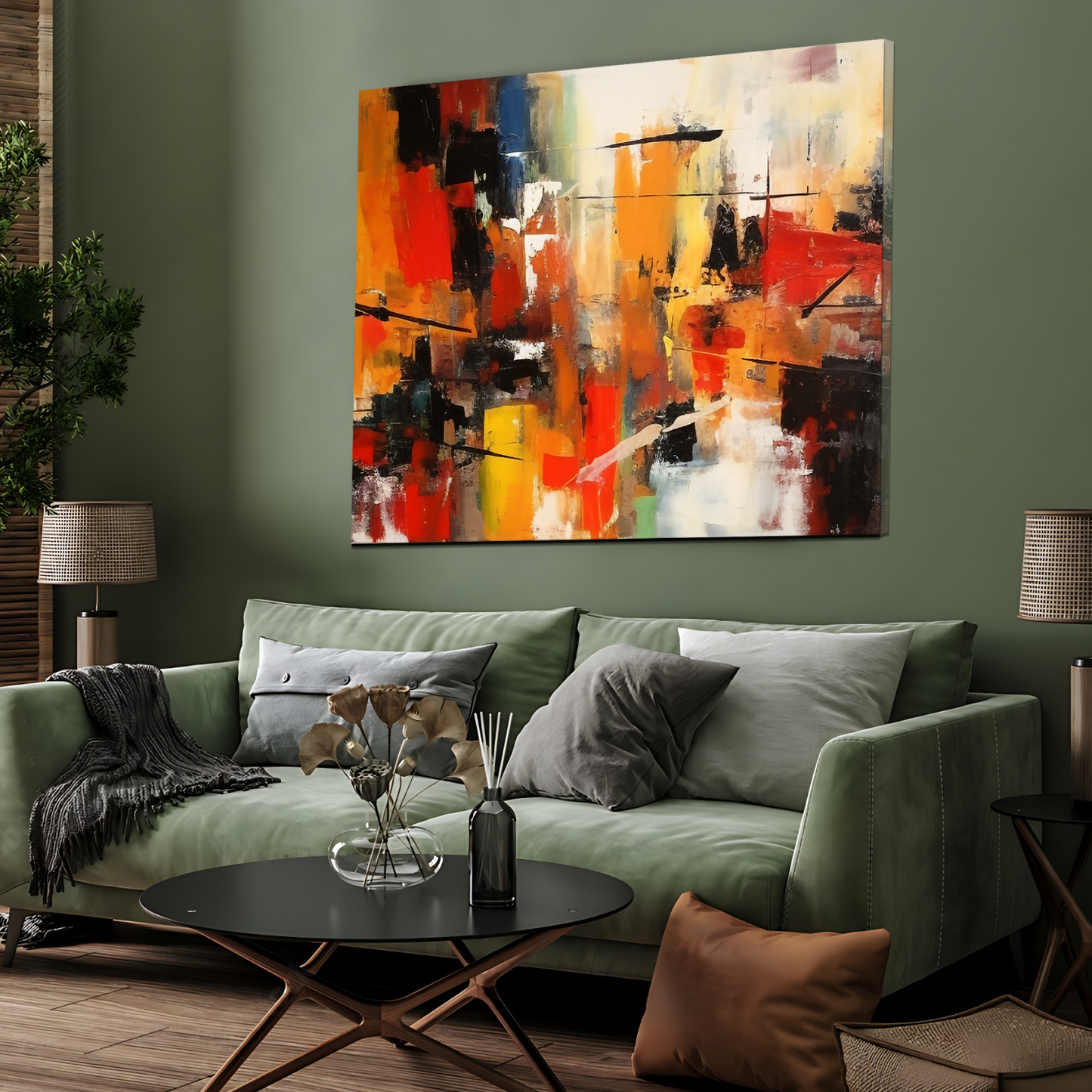 Colorful Abstract Luxury Wall Art Painting