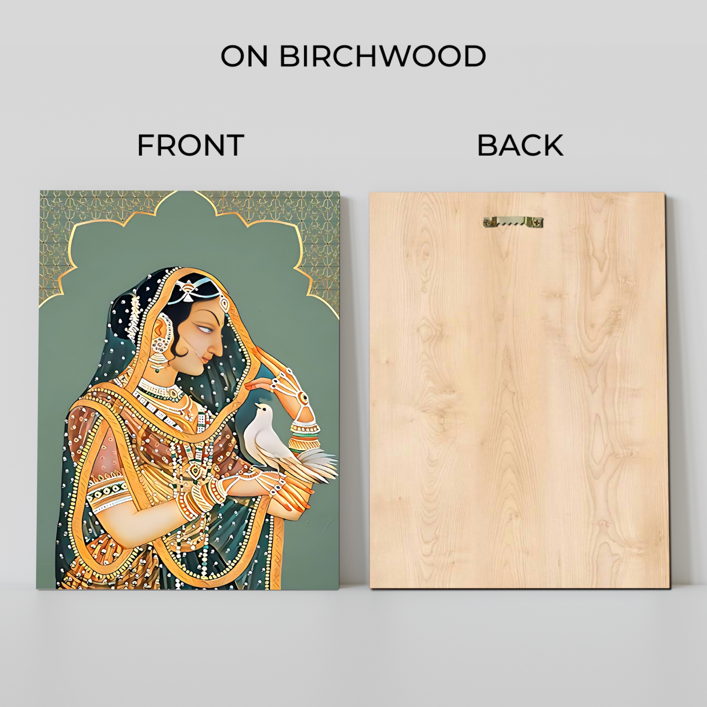 Queen With Pigeon Wood Print Wall Art