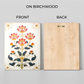 Flowers Branch Wood Print Wall Art