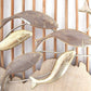 Waving Fish 3D Round Metal Wall Art