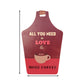 Chalk my Theme  Wooden Wall Hanging and Decorative item (All You Need Is Love & More Coffee)