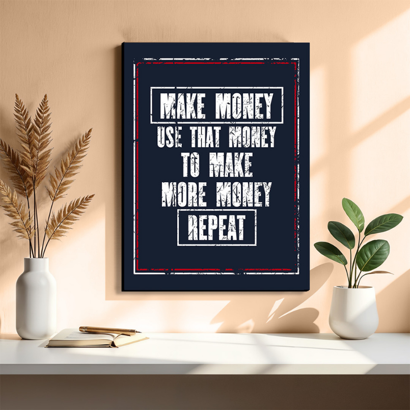Traders Inspired Quotes Wood Print Wall Art