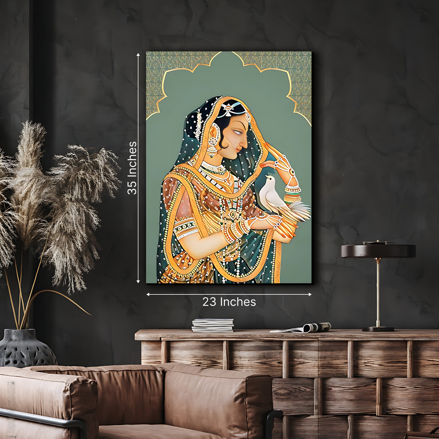 Queen With Pigeon Wood Print Wall Art