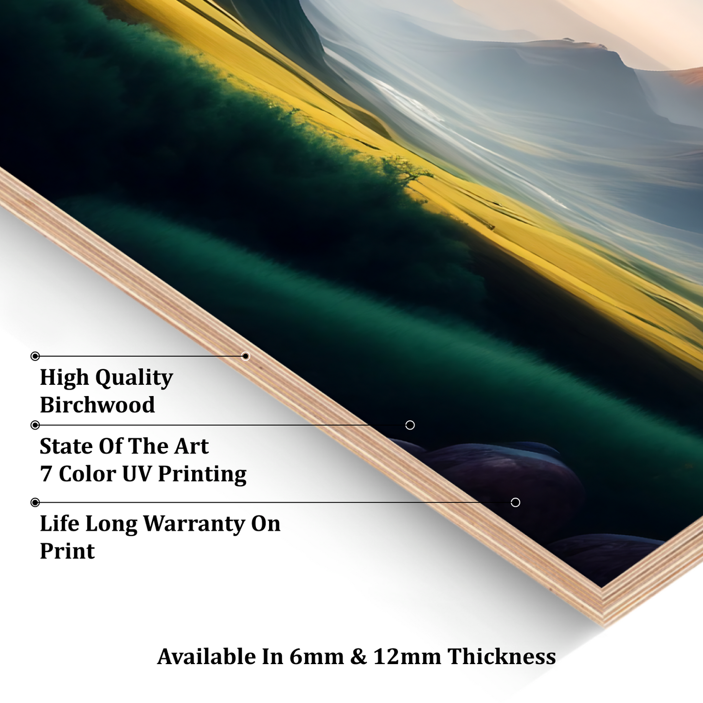 Beautiful Blue Nature Landscape Luxury Wall Painting