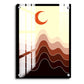 Crescent Moon Ombre Wood Print Wall Art