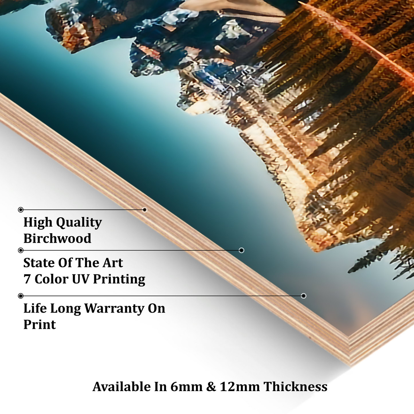 Mountains Mirror Nature Landscape Luxury Wall Art Painting