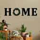 HOME Letters With Green Wreath Wooden Sign Wall Art Home Decoration
