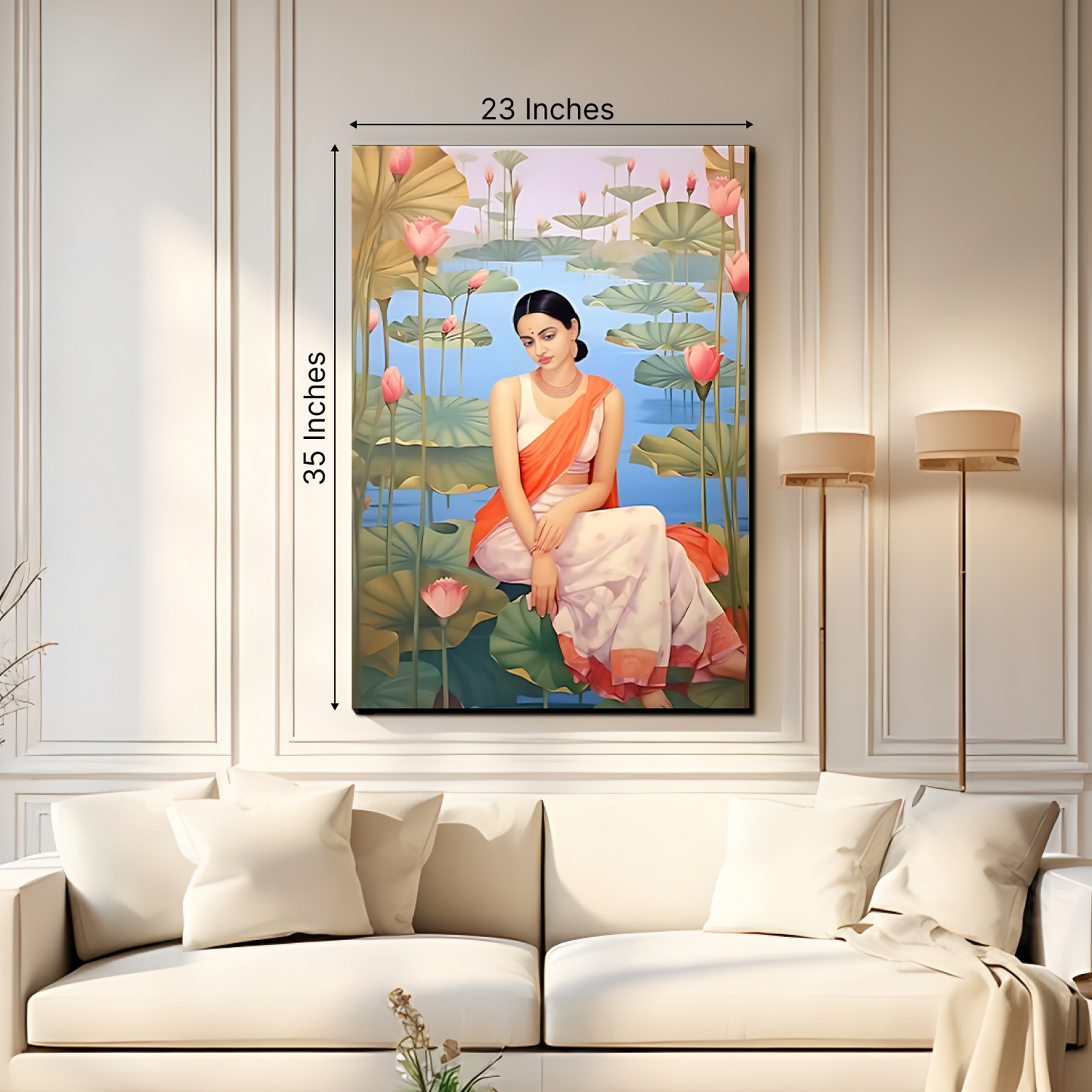Thinking Women Wood Print Wall Art