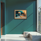 Multicolor Night Illustration Wood Print Wall Art 23x17.5 Inches