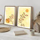 Boho Plants Wood Print Wall Art Set of 2